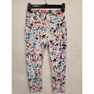 Reebok Confetti Floral Super Soft Capri‎ Womens S, Athletic Wear  Fitness